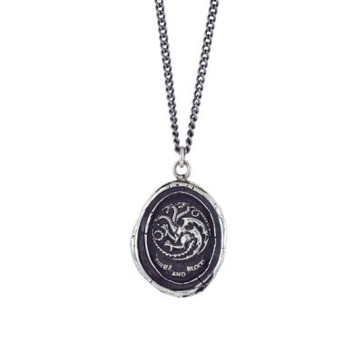 Game of Thrones House Targaryen Sterling Silver Necklace by Pyrrha X