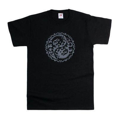 Yin Yang Dragon T-Shirt in Black