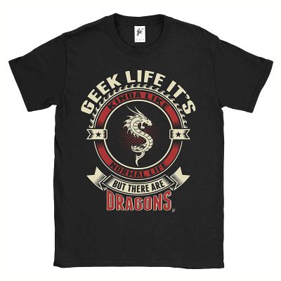 Geek Life Dragons Mens T-Shirt