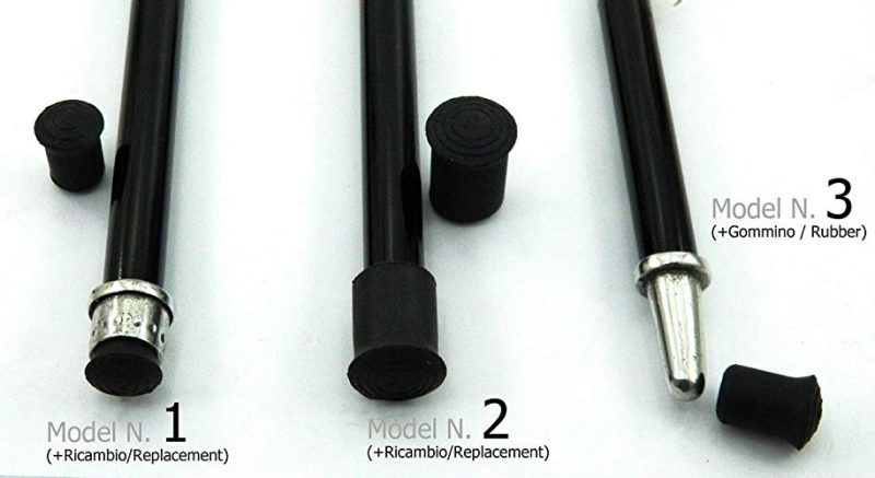 Walking stick tips