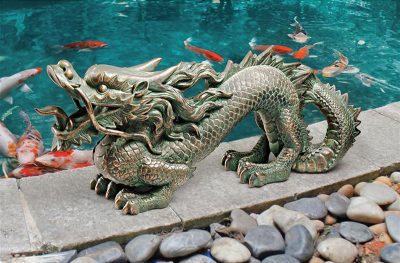 Asian Dragon of the Great Wall Statue by Design Toscano