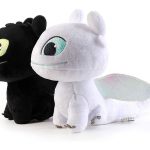 How to Train Your Dragon - Light Fury and Night Fury Toothless Plush Toy Set